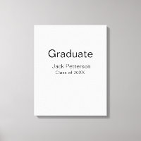 einfache minimale Graduierung fügen Namen moderne 