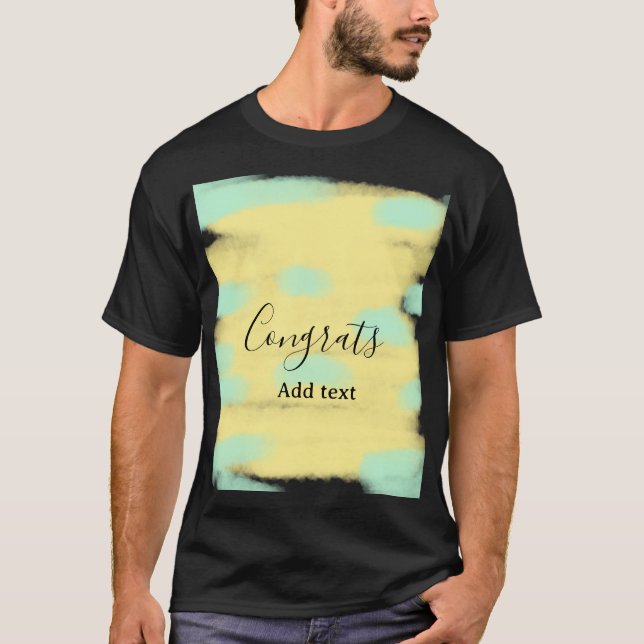 Einfache minimale Gratulation Absolventenfeier füg T-Shirt (Vorderseite)