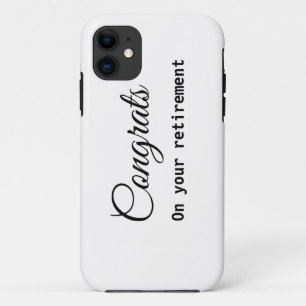 Einfache minimale Gratulation Renteneintritt Name Case-Mate iPhone Hülle