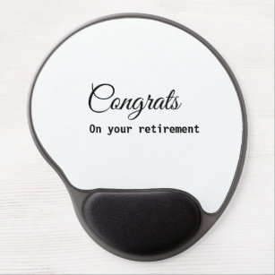 Einfache minimale Gratulationen Pensionierung hinz Gel Mousepad