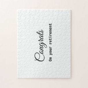 Einfache minimale Gratulationen Pensionierung hinz Puzzle