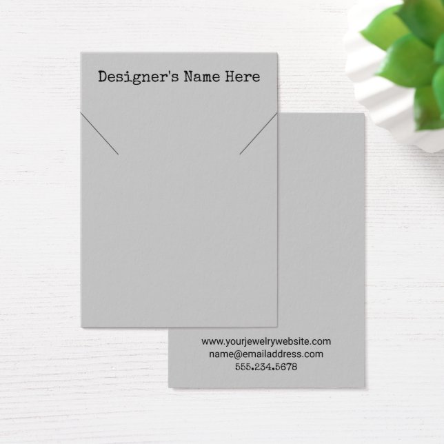 Einfache minimale Graue Nekklace-Holder-Display-Ka (Schreibtisch)