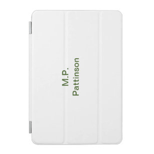 Einfache minimale grüne Eingabe des Fotos iPad Mini Hülle