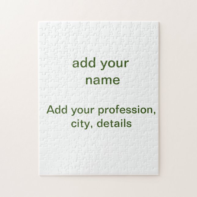 Einfache minimale grüne Eingabe des Fotos Puzzle (Vertikal)