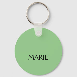 EINFACHE MINIMALE GRÜNE HINZUFÜGEN SIE IHREN NAMEN SCHLÜSSELANHÄNGER
