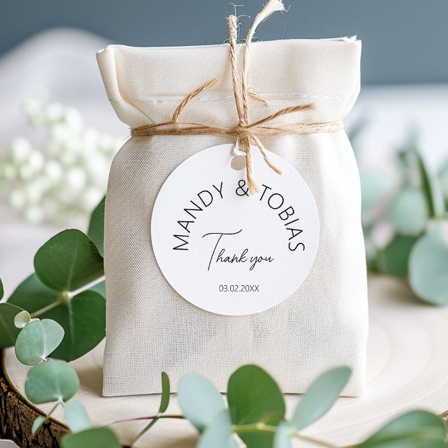 Einfache, minimale handschriftliche Hochzeit Gummistempel (Simpel, minimal handwriting THANK YOU! Wedding Rubber Stamp)