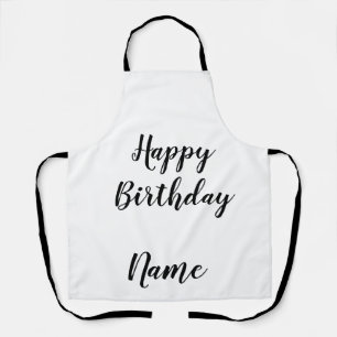 einfache minimale Happy Birthday Fügen Sie Ihren N Schürze