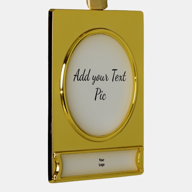 einfache minimale hinzufügen Ihren Namen Brautjung Banner-Ornament Gold (Rechts)