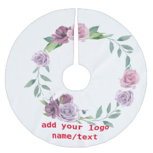 einfache minimale hinzufügen Ihren Namen fröhliche Polyester Weihnachtsbaumdecke