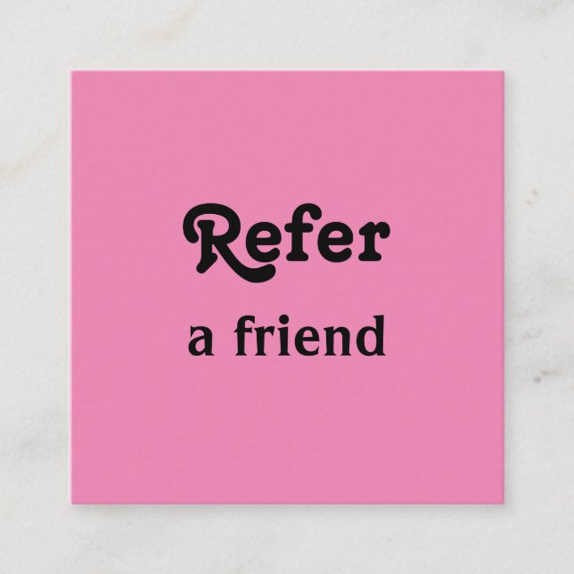 einfache minimale Hinzufügen Ihrer Namen Shop Salo Empfehlungskarte (Vorderseite)