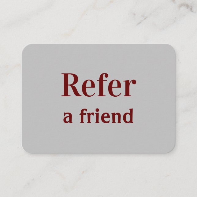 einfache minimale Hinzufügen Ihrer Namen Shop Salo Empfehlungskarte (Vorderseite)