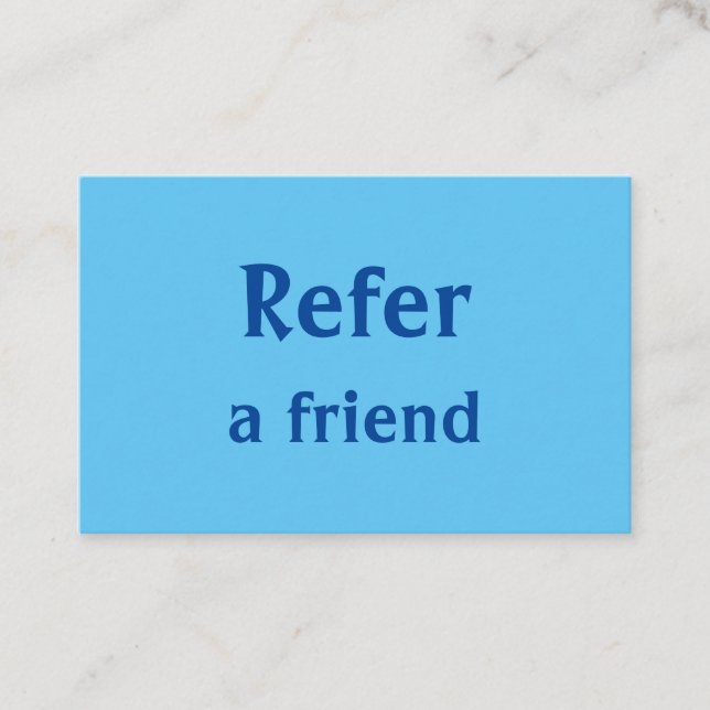 einfache minimale Hinzufügen Ihrer Namen Shop Salo Empfehlungskarte (Vorderseite)