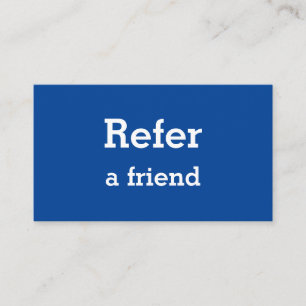 einfache minimale Hinzufügen Ihrer Namen Shop Salo Empfehlungskarte