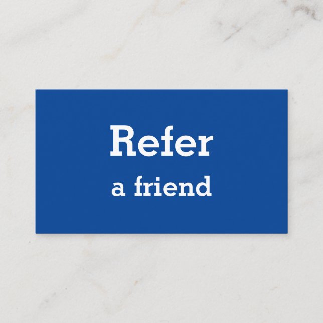 einfache minimale Hinzufügen Ihrer Namen Shop Salo Empfehlungskarte (Vorderseite)