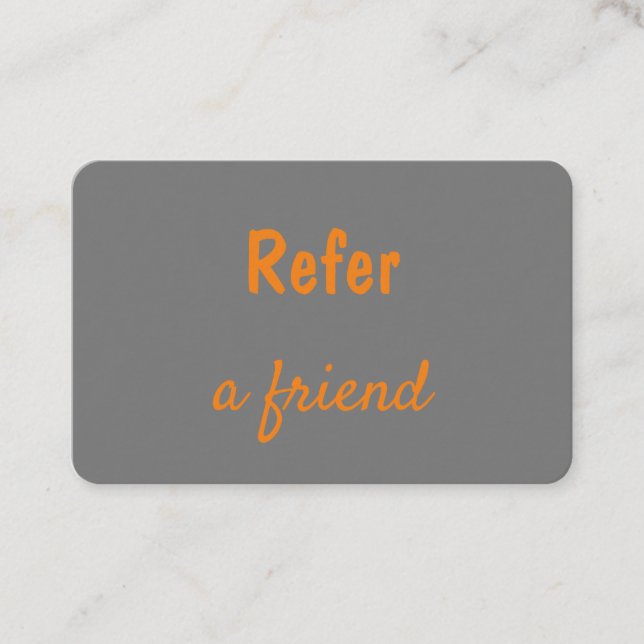 einfache minimale Hinzufügen Ihrer Namen Shop Salo Empfehlungskarte (Vorderseite)