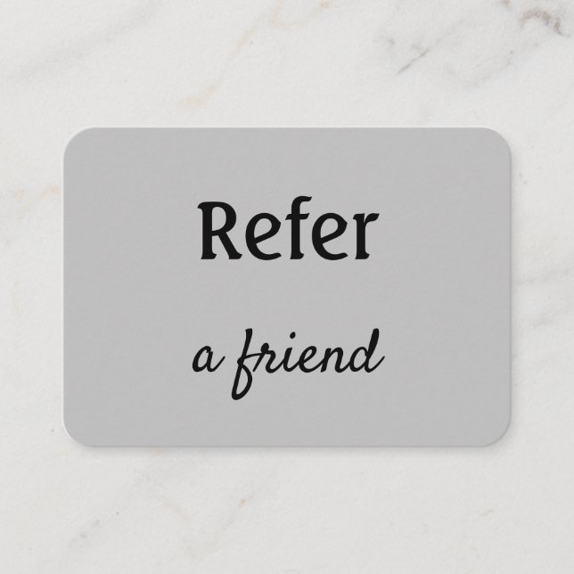 einfache minimale Hinzufügen Ihrer Namen Shop Salo Empfehlungskarte (Vorderseite)