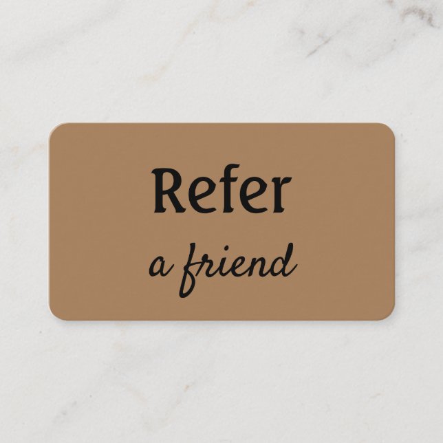 einfache minimale Hinzufügen Ihrer Namen Shop Salo Empfehlungskarte (Vorderseite)