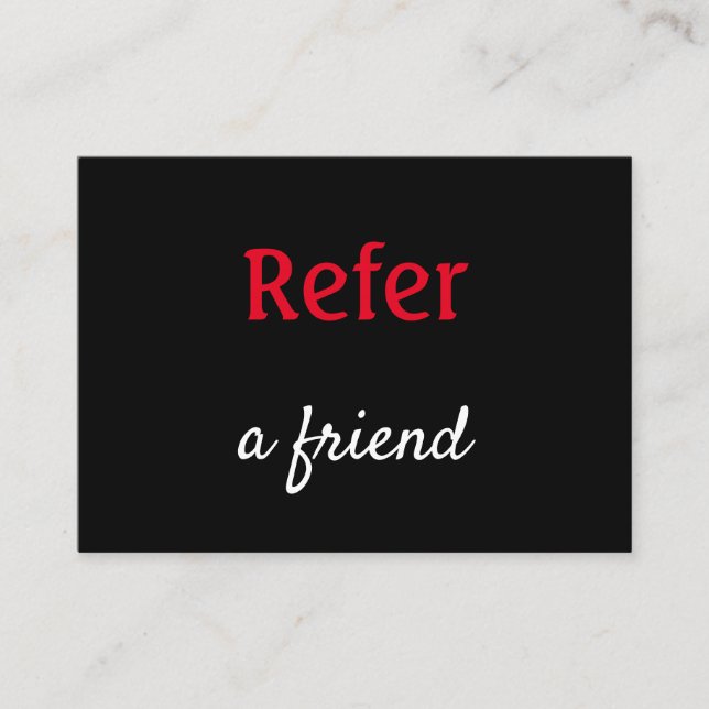 einfache minimale Hinzufügen Ihrer Namen Shop Salo Empfehlungskarte (Vorderseite)