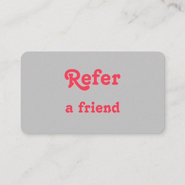 einfache minimale Hinzufügen Ihrer Namen Shop Salo Empfehlungskarte (Vorderseite)