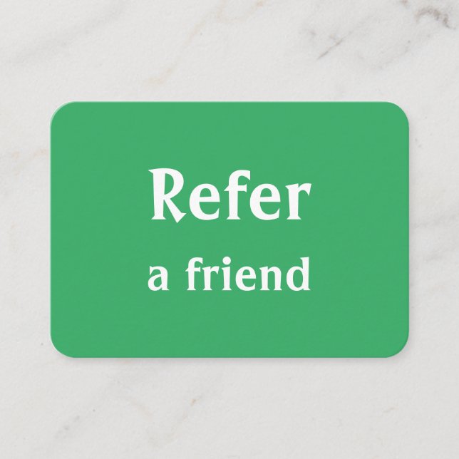 einfache minimale Hinzufügen Ihrer Namen Shop Salo Empfehlungskarte (Vorderseite)