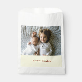 einfache minimale Hinzufügen IHRES FOTO TEXT CHRIS Geschenktütchen