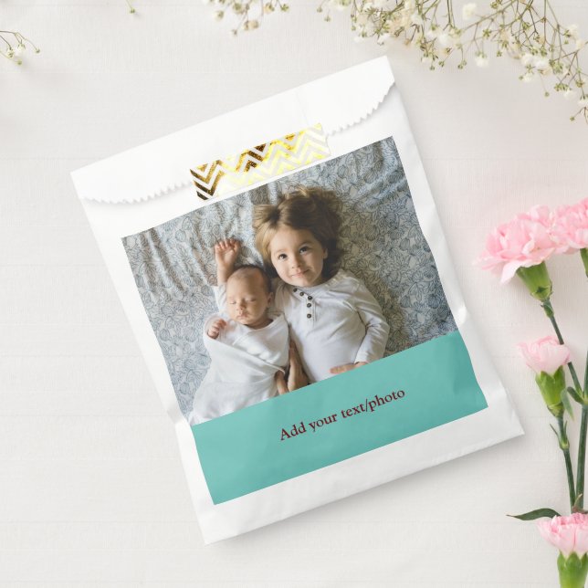 einfache minimale Hinzufügen IHRES FOTO TEXT CHRIS Geschenktütchen (Versiegelt)