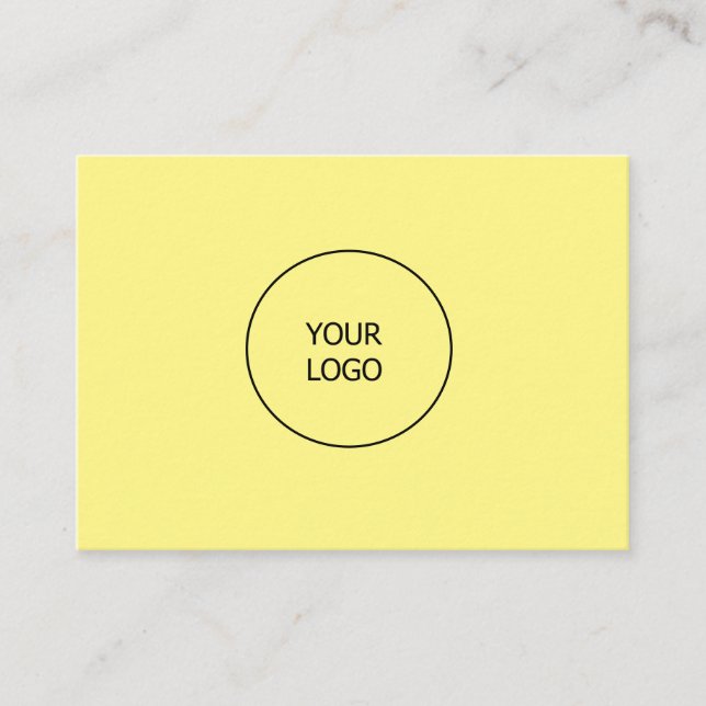 einfache minimale Hinzufügen Ihres Logo-Geschäft b Visitenkarte (Vorderseite)