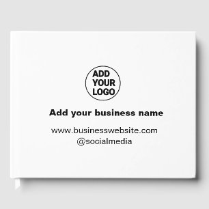 einfache minimale Hinzufügen Ihres Logos/Design be Gästebuch