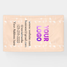 Einfache minimale Hinzufügen Ihres Logos/Designs h Banner