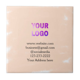 Einfache minimale Hinzufügen Ihres Logos/Designs h Fliese