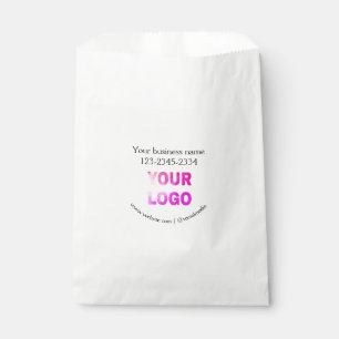 Einfache minimale Hinzufügen Ihres Logos/Designs h Geschenktütchen