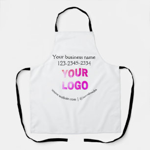 Einfache minimale Hinzufügen Ihres Logos/Designs h Schürze