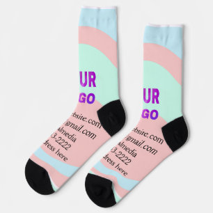 Einfache minimale Hinzufügen Ihres Logos/Designs h Socken