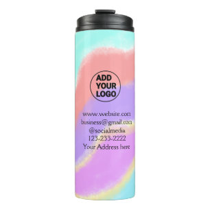 Einfache minimale Hinzufügen Ihres Logos/Designs h Thermosbecher