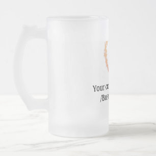 einfache minimale Hinzufügen Ihres Logos Gold Webs Mattglas Bierglas