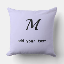 Einfache minimale Hinzufügen Ihres Text Monogram F Kissen
