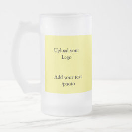 einfache minimale Hinzufügen von Logo-Text Details Mattglas Bierglas