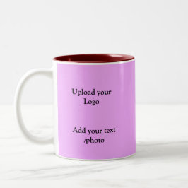 einfache minimale Hinzufügen von Logo-Text Details Zweifarbige Tasse