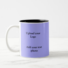 einfache minimale Hinzufügen von Logo-Text Details Zweifarbige Tasse