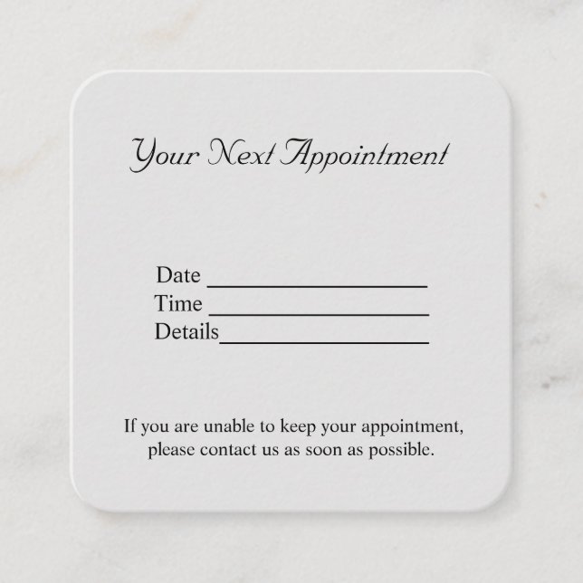 Einfache minimale Hinzufügen von Namensfotos Terminkarte (Vorderseite)