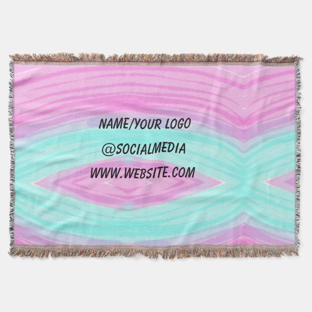 Einfache minimale Hinzufügung eines Monogrammnamen Decke (Vorderseite)