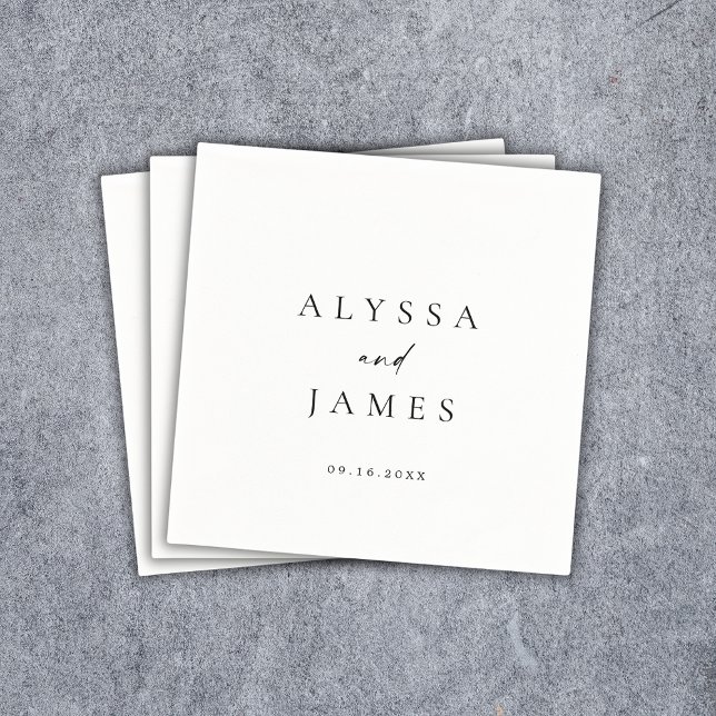 Einfache minimale Hochzeit Serviette (Von Creator hochgeladen)