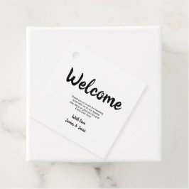 einfache minimale Kalligraphie danke für Geschenk Geschenkanhänger