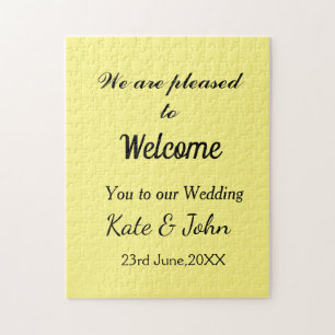 Einfache minimale Kalligraphie fügen Sie Ihren Nam Puzzle