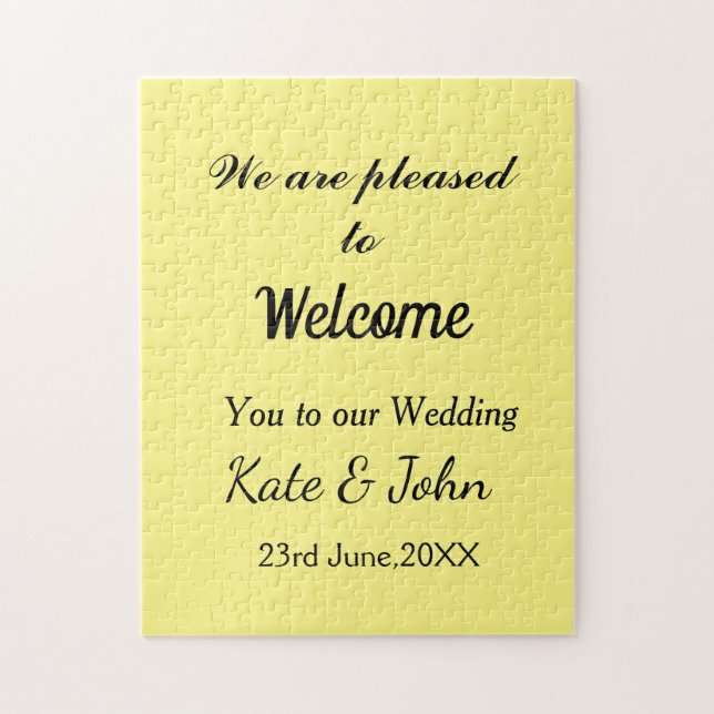 Einfache minimale Kalligraphie fügen Sie Ihren Nam Puzzle (Vertikal)