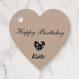 einfache minimale klassische Happy-Geburtstagsgesc Geschenkanhänger