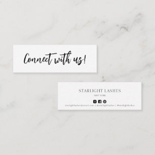 Einfache minimale Kontaktaufnahme mit unserer Eins Mini Visitenkarte