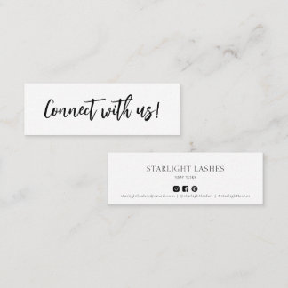 Einfache minimale Kontaktaufnahme mit unserer Eins Mini Visitenkarte