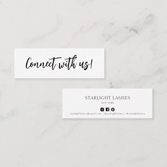 Einfache minimale Kontaktaufnahme mit unserer Eins Mini Visitenkarte (Vorne/Hinten)