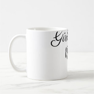 einfache minimale Mädchenpower-Name-Textbild-Vorla Kaffeetasse